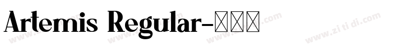 Artemis Regular字体转换
